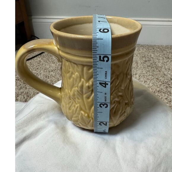 Cracker Barrel Earthen Ware "NANA" Mug; Heavy & Solid; Yellow/Cream; 18 OZ - Picture 9 of 9